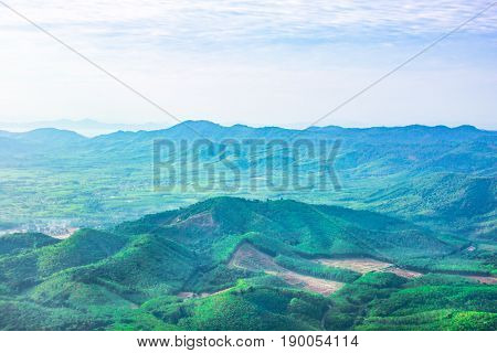 green moutain and skyblue natural in thailand
