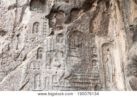 Relief On Wall Of Cave In West Hill In Longmen