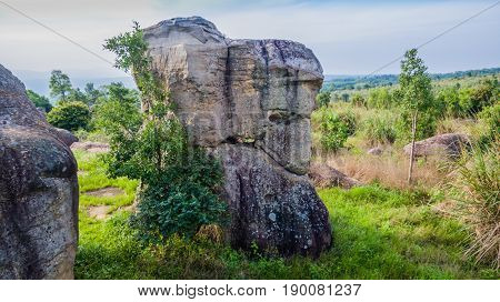 Aerial Photography Natural Stone Sculpture At Mo Hin Khao