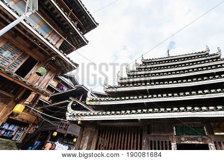Pagoda And Market In Centre Of Chengyang