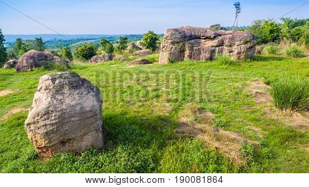 Aerial Photography Natural Stone Sculpture At Mo Hin Khao