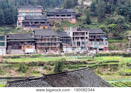 Country Houses In Chengyang Village And Gardens
