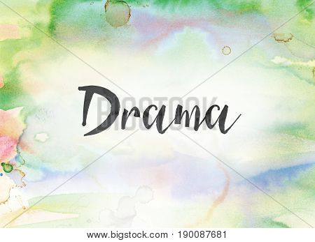 Drama Concept Watercolor And Ink Painting