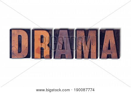 Drama Concept Isolated Letterpress Word