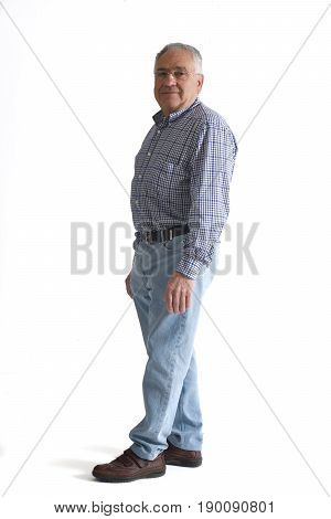 Portrait of a mature man full body