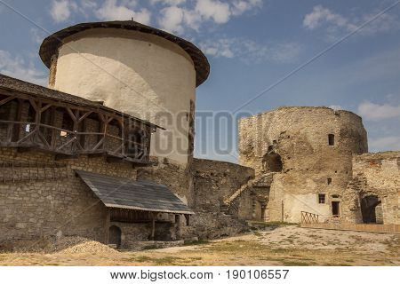 Part of old castle in Kamianets Podilskyi - Ukraine Europe.