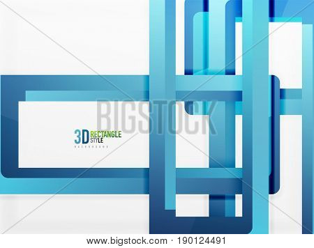 Rectangle tube elements, 3d background