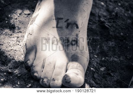 Tired Human Foot Photograph