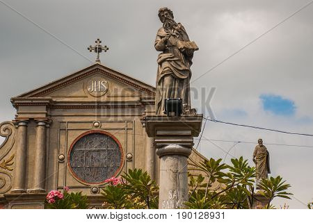 Dumaguete Cathedral at Dumaguete City, Philippines. Historic building