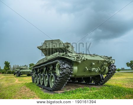 powerful military tanks use for defense and attack