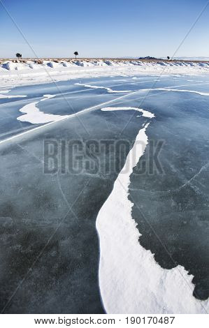 Lake Baikal, Winter Landscape. Cape Uyuga. Small Sea