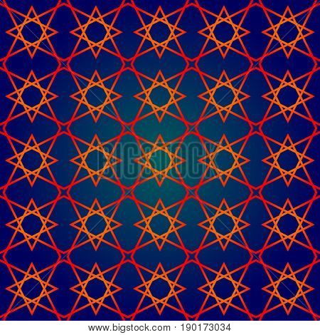 seamless pattern in islamic style. arabic star pattern. background for islamic invitations and greeting cards. ornamental decoration in eastern style. ramadan kareem islamic - stock vector