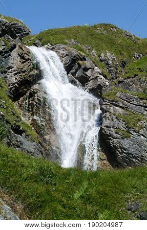 Stieren Waterfall Over Engelberg