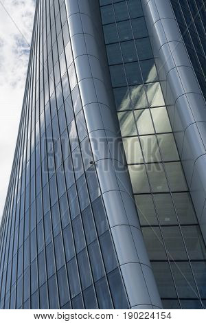 MILAN, ITALY - APRIL 17, 2017: Milan (Lombardy Italy): the skyscraper known as Generali Tower in the new Citylife area (Tre Torri)
