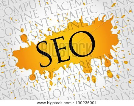 Search Engine Optimization Word Cloud