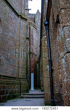 On the island by the 'Mont St Michel monastery