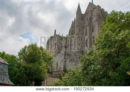 On the island by the 'Mont St Michel monastery