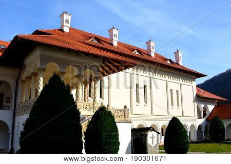 Monastery Sambata, A Romanian Orthodox Monastery In Sâmbăta De Sus, Brașov County, In The Transylvan