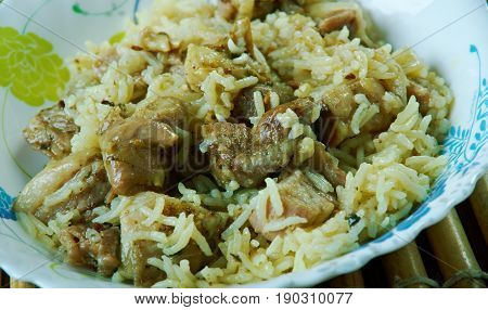 Chana mewa traditional pulao - Peshawari Pulaos.