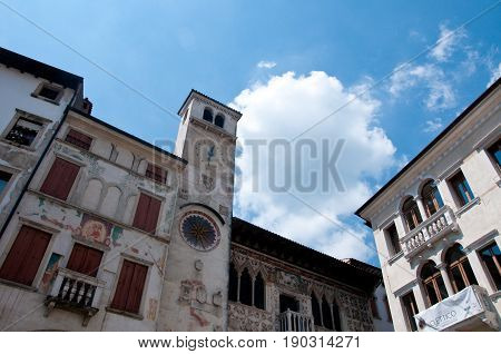 27 may 2017-vittorio veneto-Ancient palaces in the city of Vittori Veneto