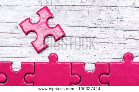 puzzle and jigsaw and success game and business concept