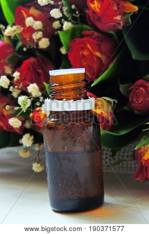 Essential Oil And Rose