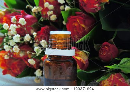 Essential Oil And Rose