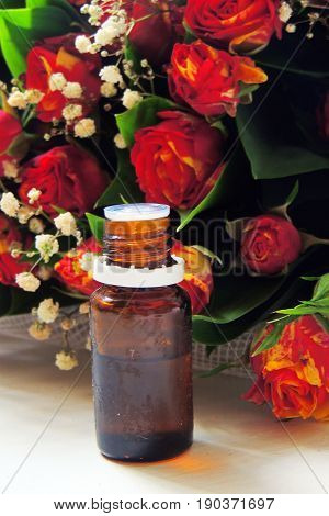 Essential Oil And Rose