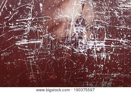 Textured Color Paint On Metal Background