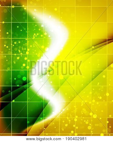 Shiny wave, magic light efffect abstract background