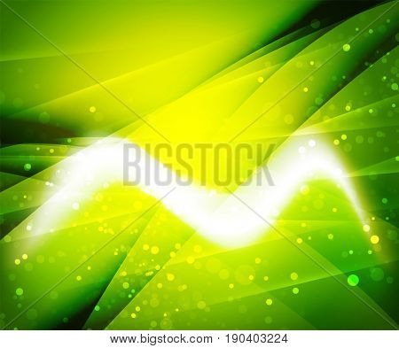 Shiny wave, magic light efffect abstract background