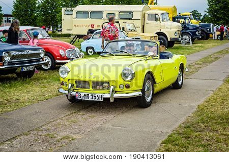 PAAREN IM GLIEN GERMANY - JUNE 03 2017: Roadster Triumph Spitfire Mk2. Exhibition 