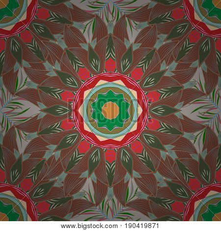 Vector Abstract Floral Background. Seamless Pattern With Many Small Flowers. Seamless Floral Pattern