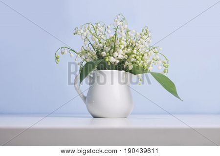 Lily Of The Valley Flowers Bouquet In Jug