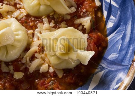Fagottini Pasta With Tomato Sauce