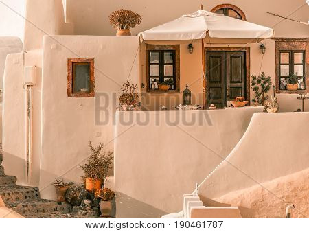 Holiday hose in Oia, in Santorini island.