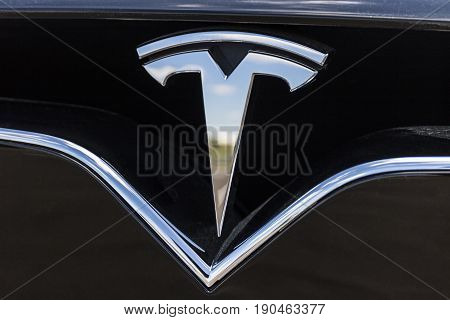 Indianapolis - Circa June 2017: Tesla Motors Local Car Dealership. Tesla designs and manufactures the Model S electric sedan I