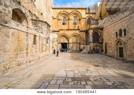 Jerusalem, Israel at  The Church of the Holy Sepulcure.