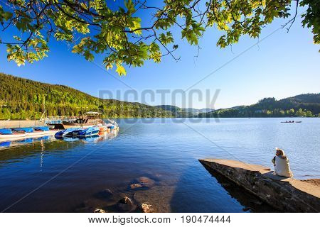 Lake Titisee Neustadt in the Black Forest. Germany.
