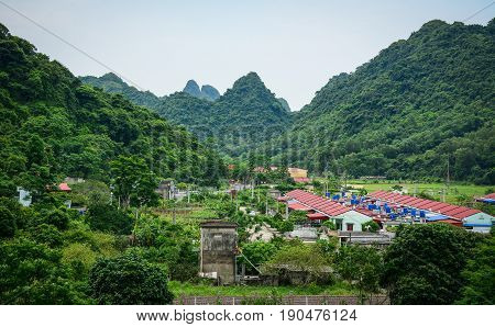 Mountain Scenery In Hai Phong, Vietnam