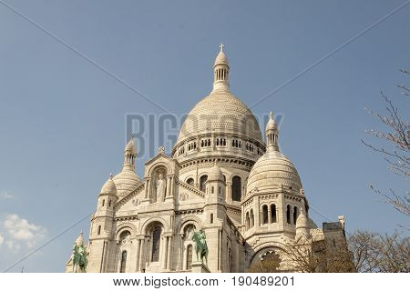 View on Basilica Sacre Coeur - Paris France.