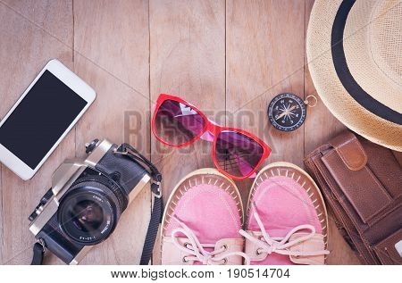 Accessories For Travel Concept.