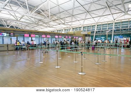 SEOUL, SOUTH KOREA - CIRCA MAY, 2017: check-in area at Incheon International Airport.