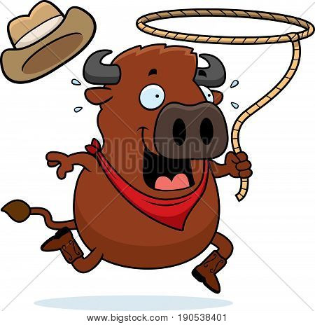 Cartoon Buffalo Rodeo