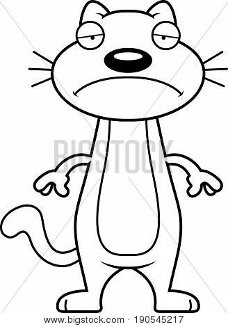 Sad Cartoon Cat