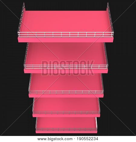 Sales Point Stand 3D Illustration