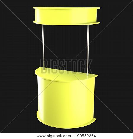 Sales Point Stand 3D Illustration