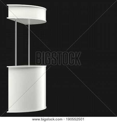 Sales Point Stand 3D Illustration