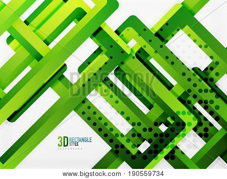 Rectangle tube elements, 3d background