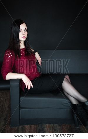 Portrait Of Young Brunnete Woman